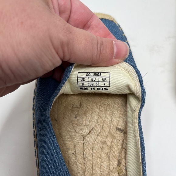 Soludos Mary Matson Flat Slip On Espadrilles Duck Flamingo Size 9 - Picture 6 of 7